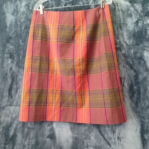 Chadwick Women's Plaid  Size 14 100% Wool Skirt
